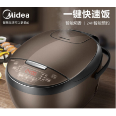 美的（Midea）智能电饭煲电饭锅家用4L可拆蒸汽阀24H预约蒸煮米饭锅FB40simple111（3-8人）